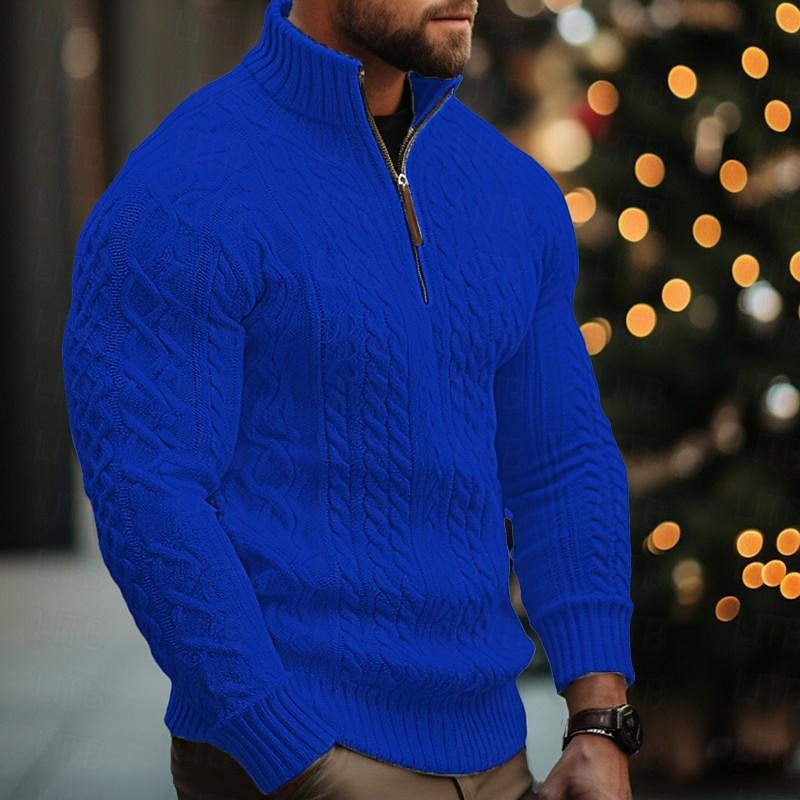 Men'S Sweater Half Zip Coat