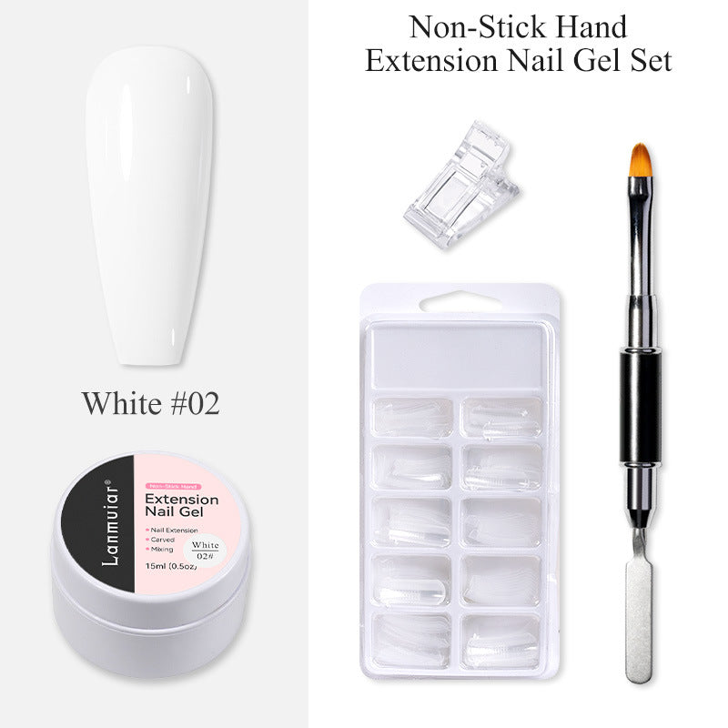 Salon-style nail extension glue for smooth manicure application