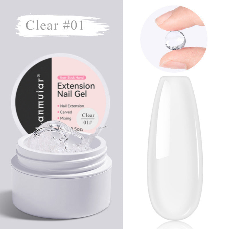 Nail art extension gel compatible with UV LED nail lamps