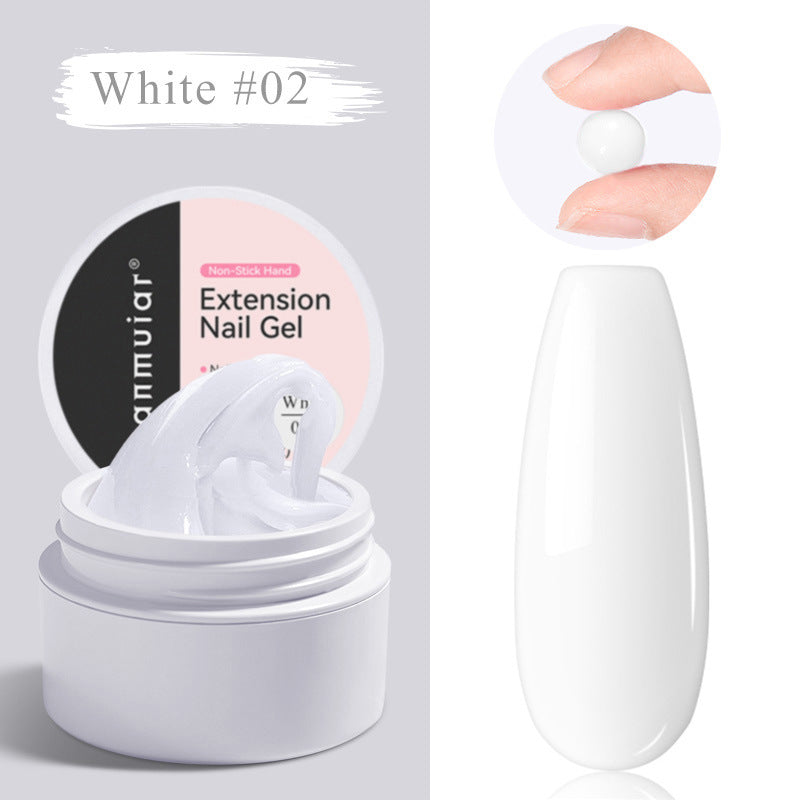 Nail shaping extension glue for creative nail art routines