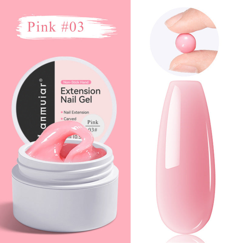 Smooth nail extension gel for elegant manicure styling