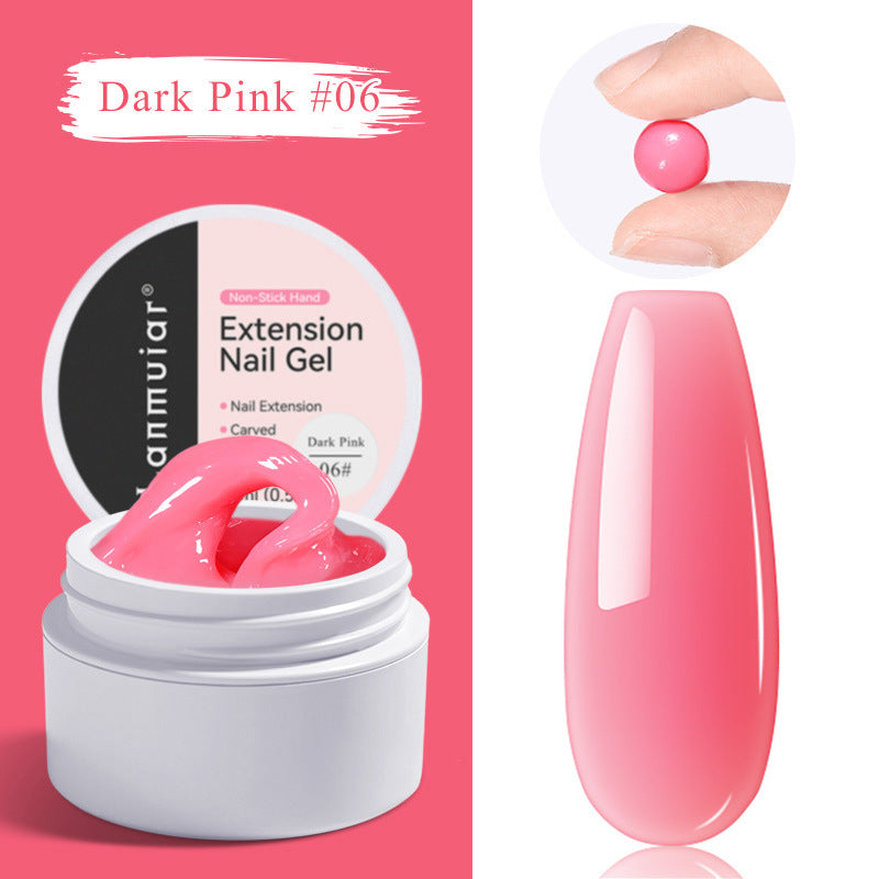 Salon manicure extension glue for durable nail styling
