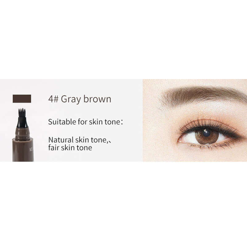 Portable eyebrow pencil for professional and everyday makeup looks