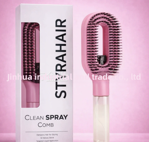 Spray anti-fly hair comb for smoothing static and flyaway hair