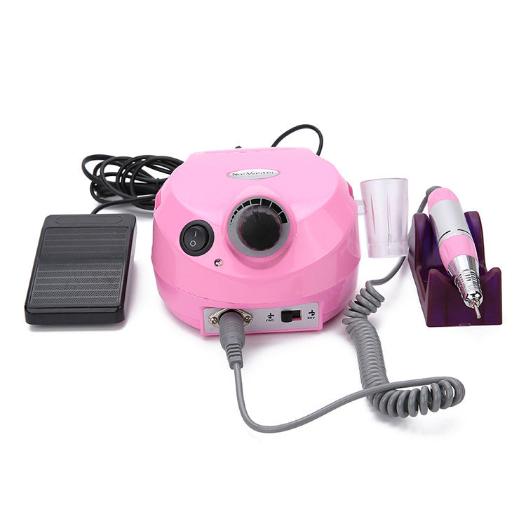 Electric nail care drill kit for salon-style manicure use