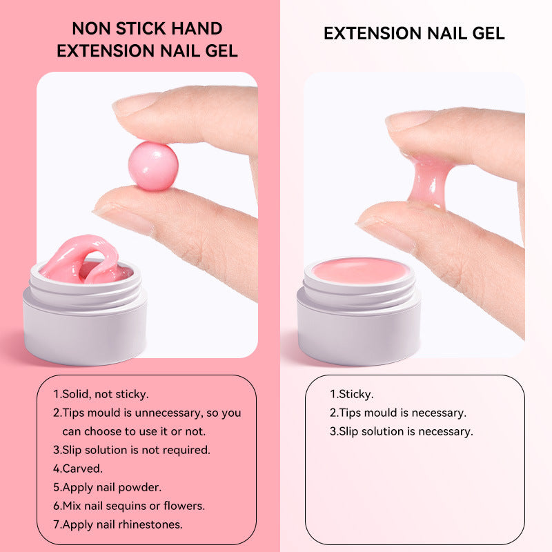 Professional nail extension gel for salon-style manicure routines