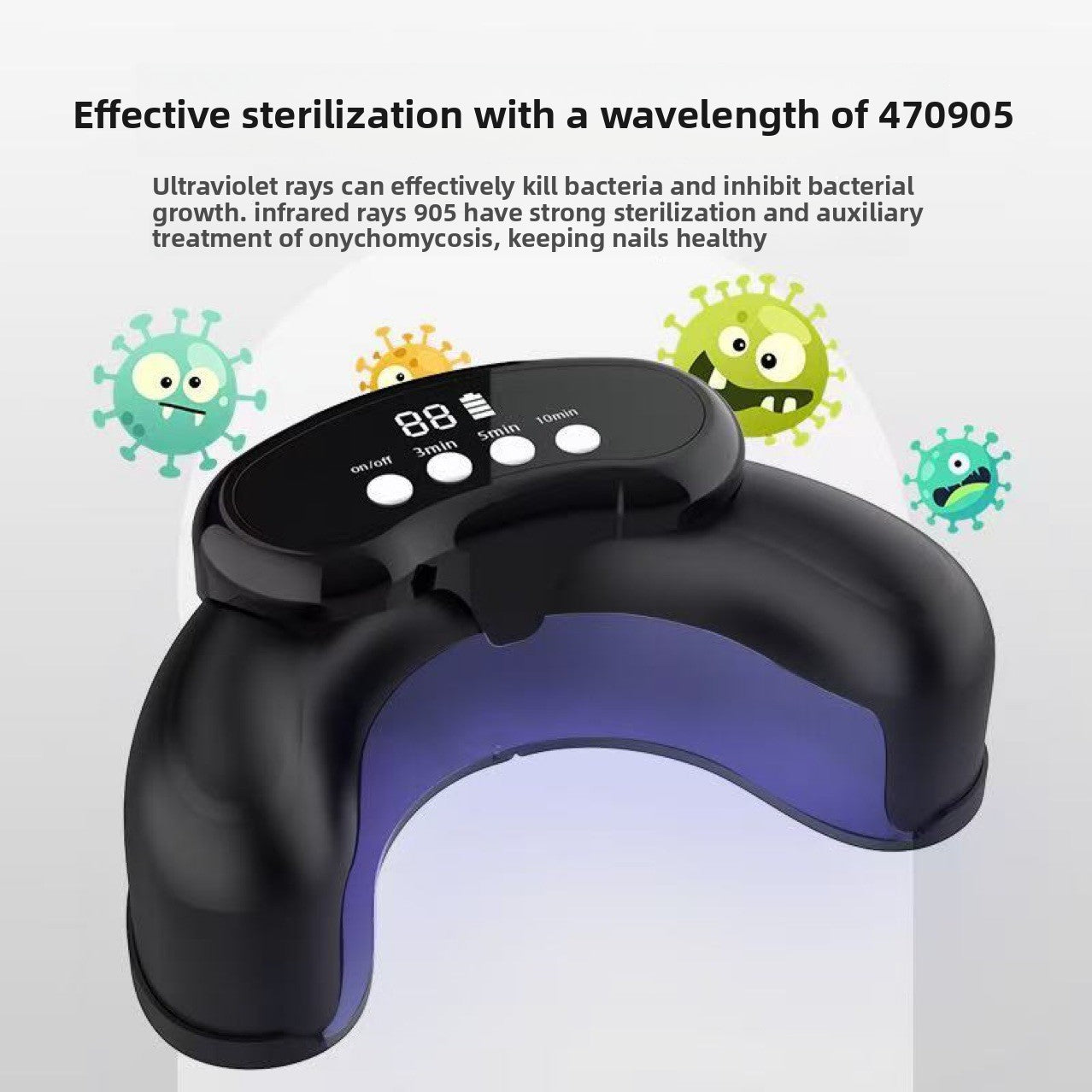 Professional UV LED nail dryer for manicure routines