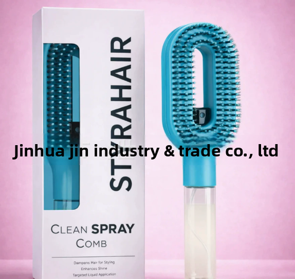 Electric hair smoothing comb with built-in moisturizing spray function