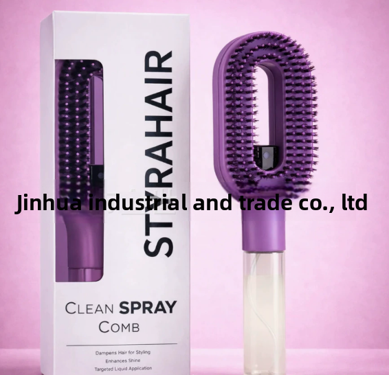 Hair care comb with spray mist technology for smoother hair styling
