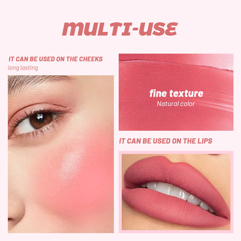 Radiant blush cream providing buildable cheek color coverage
