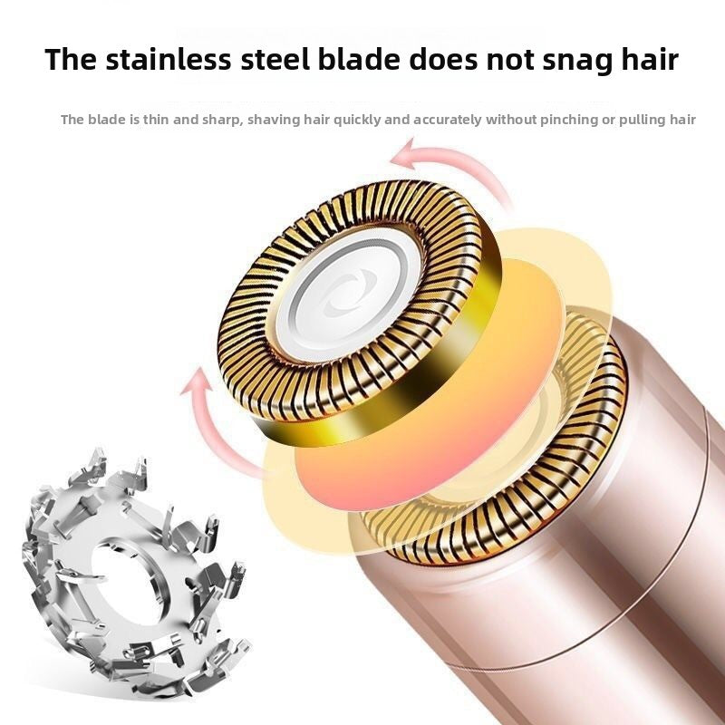 Compact face hair remover suitable for daily beauty routines